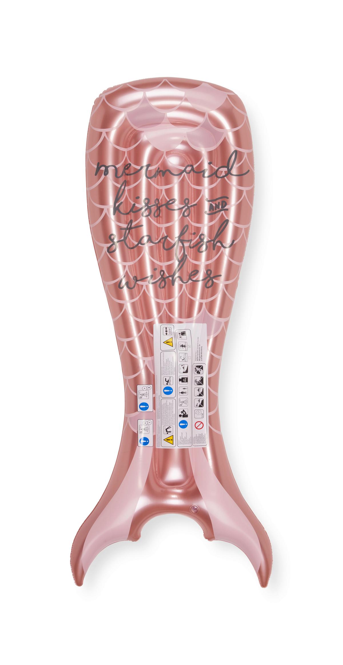 Luftmatratze Mermaid in Rosa - Rosa, Kunststoff (75/180cm)
