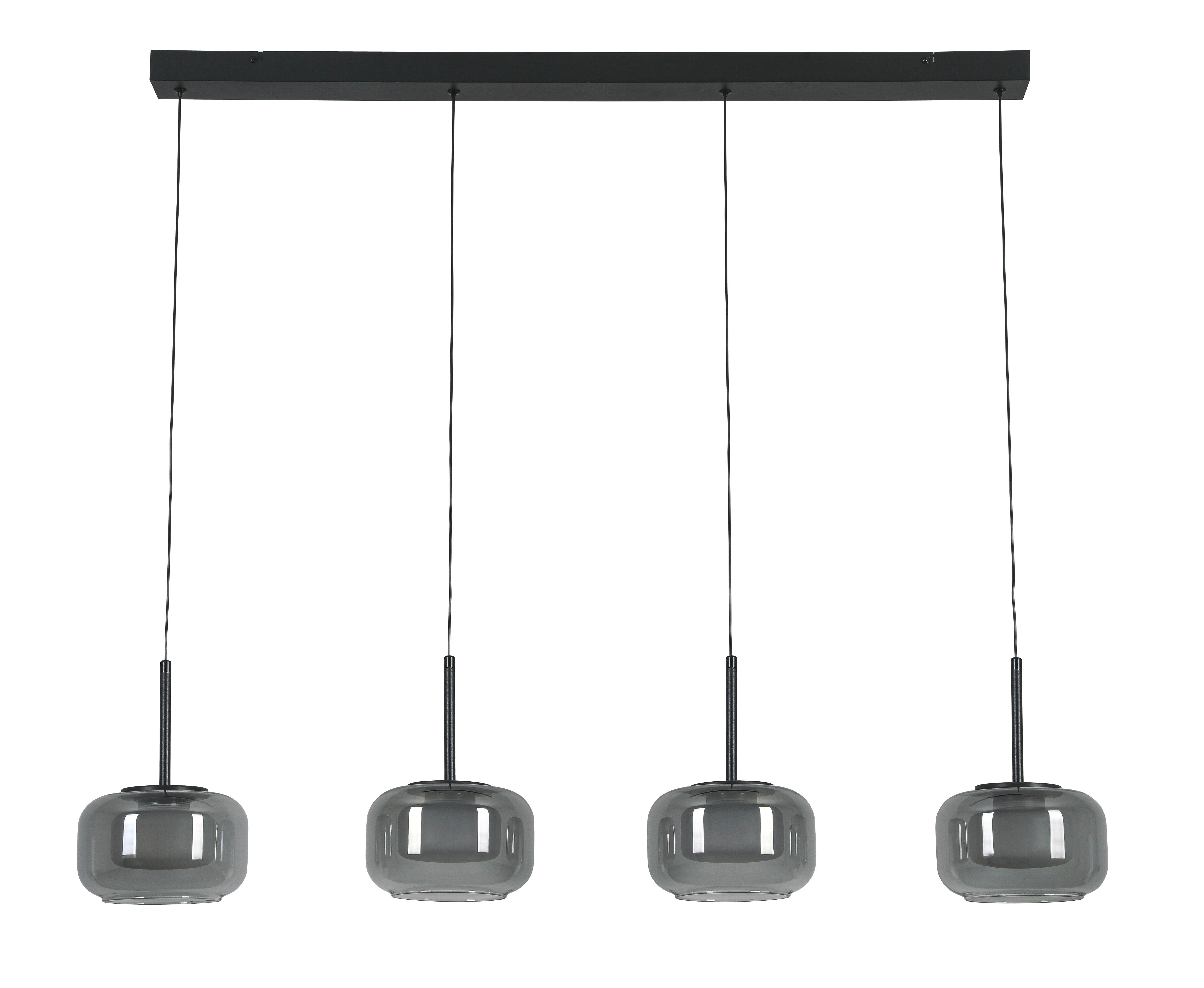 LED-HÄNGLAMPA KALTI - vit/svart, Modern, metall/glas (110/18/120cm) - Mömax