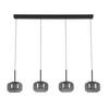 LED-HÄNGLAMPA KALTI - vit/svart, Modern, metall/glas (110/18/120cm) - Mömax