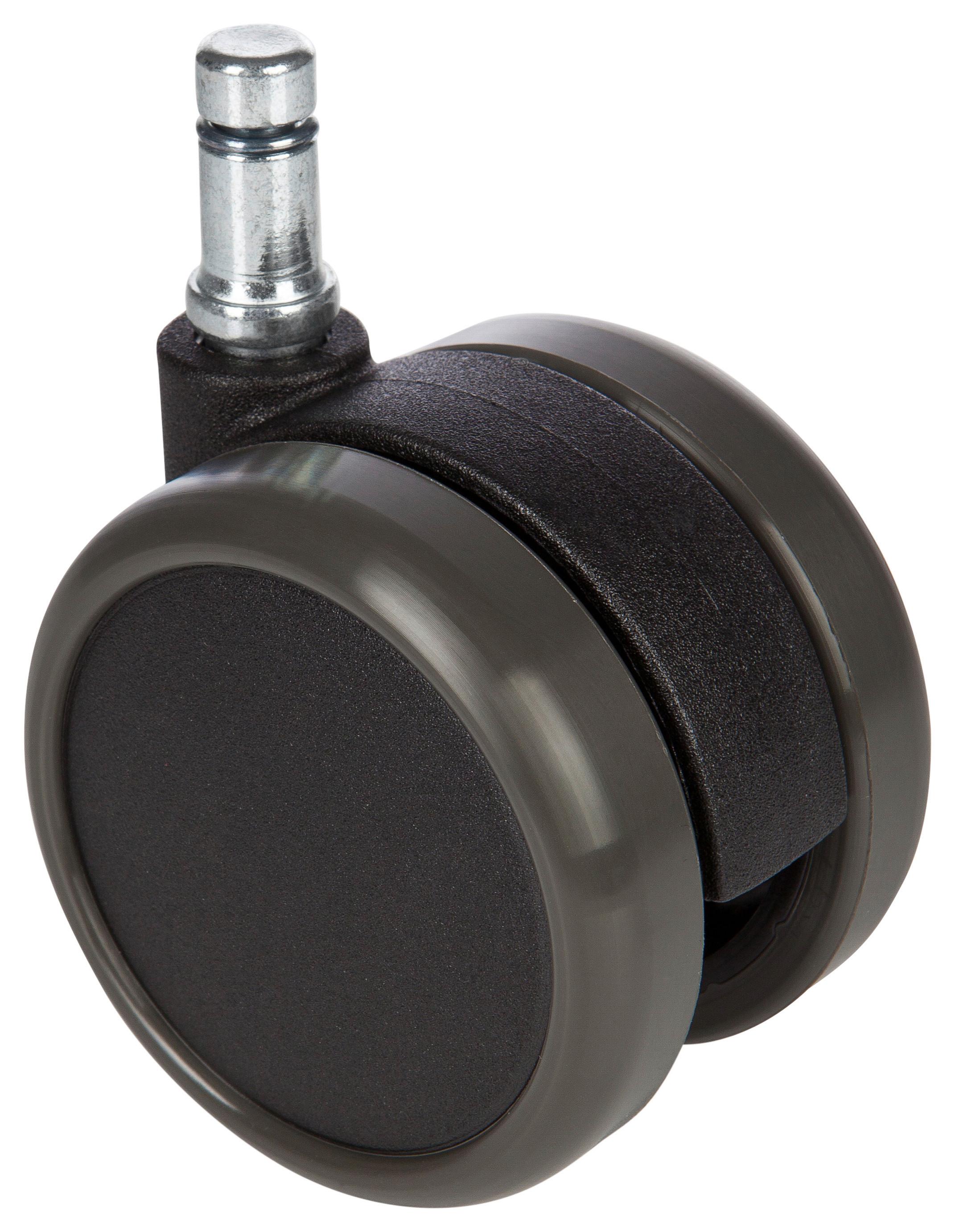 Set Kolesc Za Vrtljivi Stol Rolo, Črna - črna, Basics, kovina/umetna masa (5/7,1/6,5cm) - MID.YOU