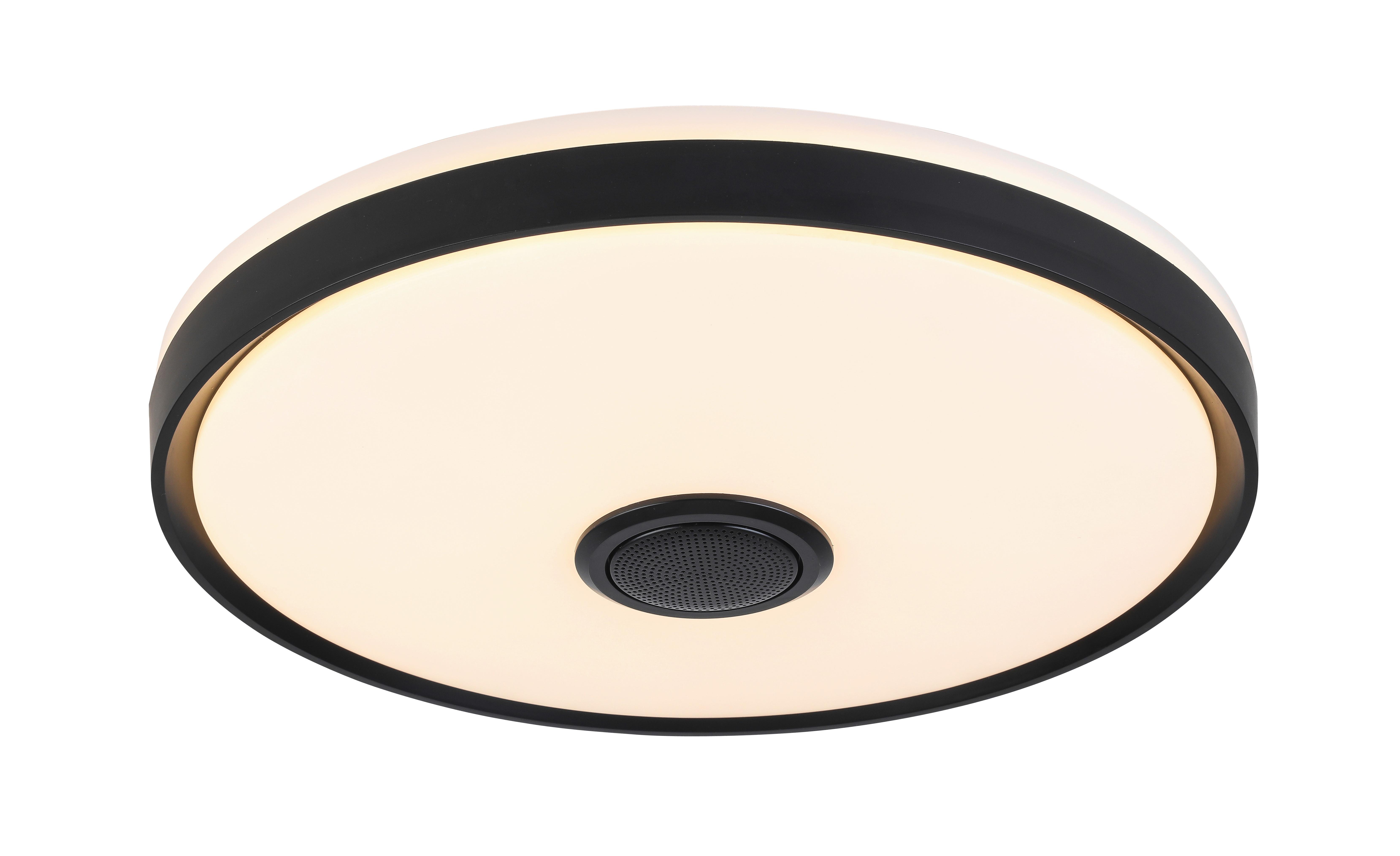 Plafonieră cu LED Mirsada -Jub -Tuya - alb/negru, plastic/metal (42/8,5cm) - Premium Living