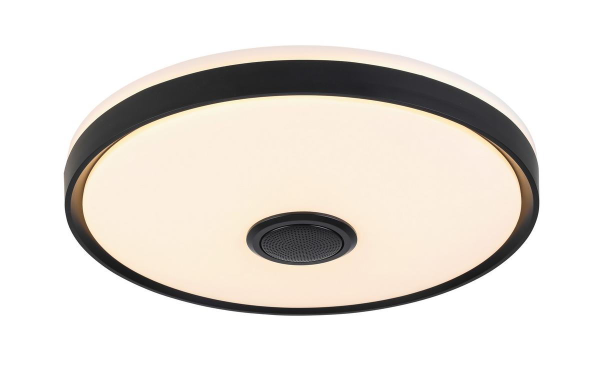 LED-Deckenleuchte Mirsada Schwarz/Weiß max. 24 Watt - Schwarz/Weiß, Kunststoff/Metall (42/8,5cm) - Premium Living