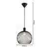 HÄNGLAMPA JESSE - svart, Modern, metall (30/120cm) - Mömax