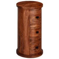 Komoda Wl6.149 - črna/barve indijskega rožnega lesa, Konvencionalno, kovina/les (35/65/35cm) - MID.YOU