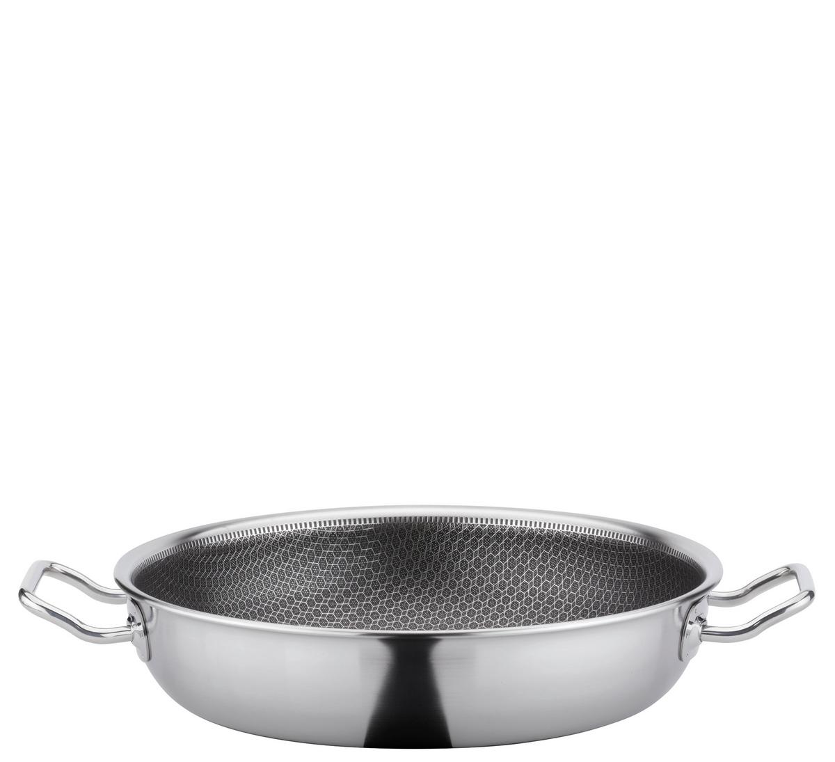 PATELNIA DO SMAŻENIA 1481996024 - kolor srebrny, Basics, metal (24cm) - Spring