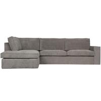 Ecksofa Thomas Grün S: 197x283cm - Schwarz/Grün, Design, Kunststoff/Textil (197/283cm) - Livetastic