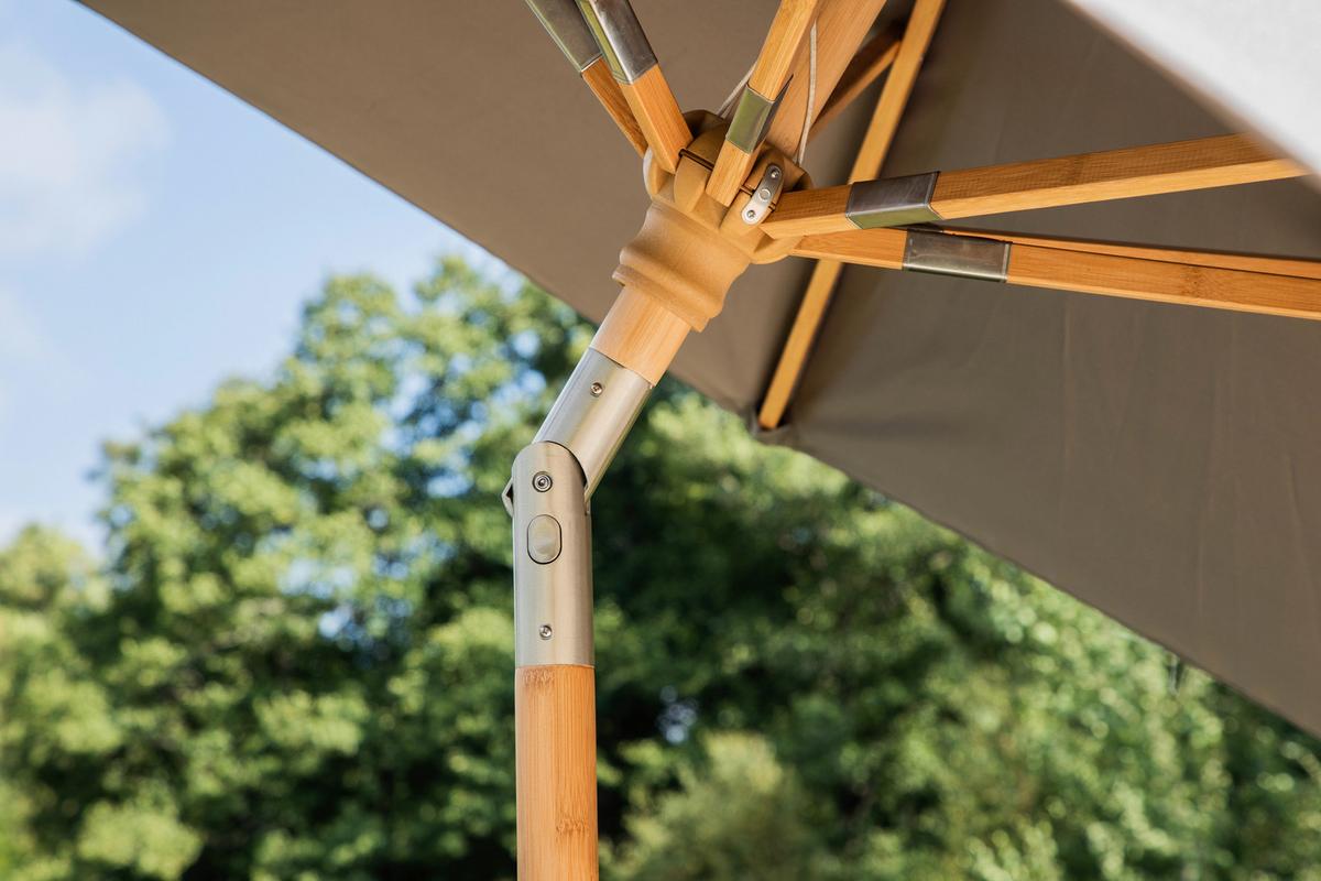 SONNENSCHIRM CEROX - Grau, KONVENTIONELL (270/250cm) - Gardenson