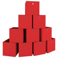Faltbox Boxas Rot - Rot, MODERN, Textil (27/28/27cm) - MID.YOU