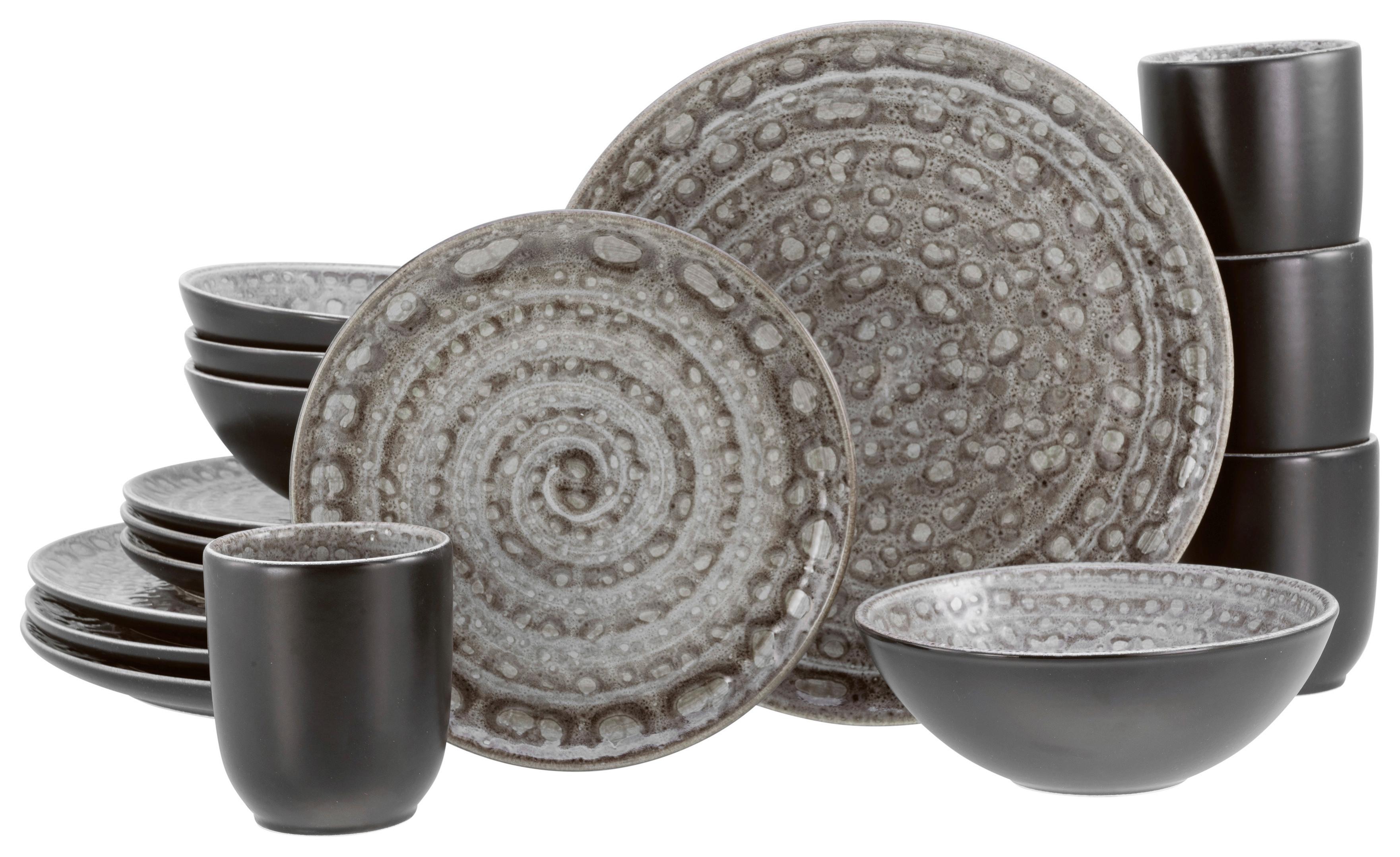 Kombinirani Servis Villa Romana Stein, 16-Delni - siva, Konvencionalno, keramika - Creatable