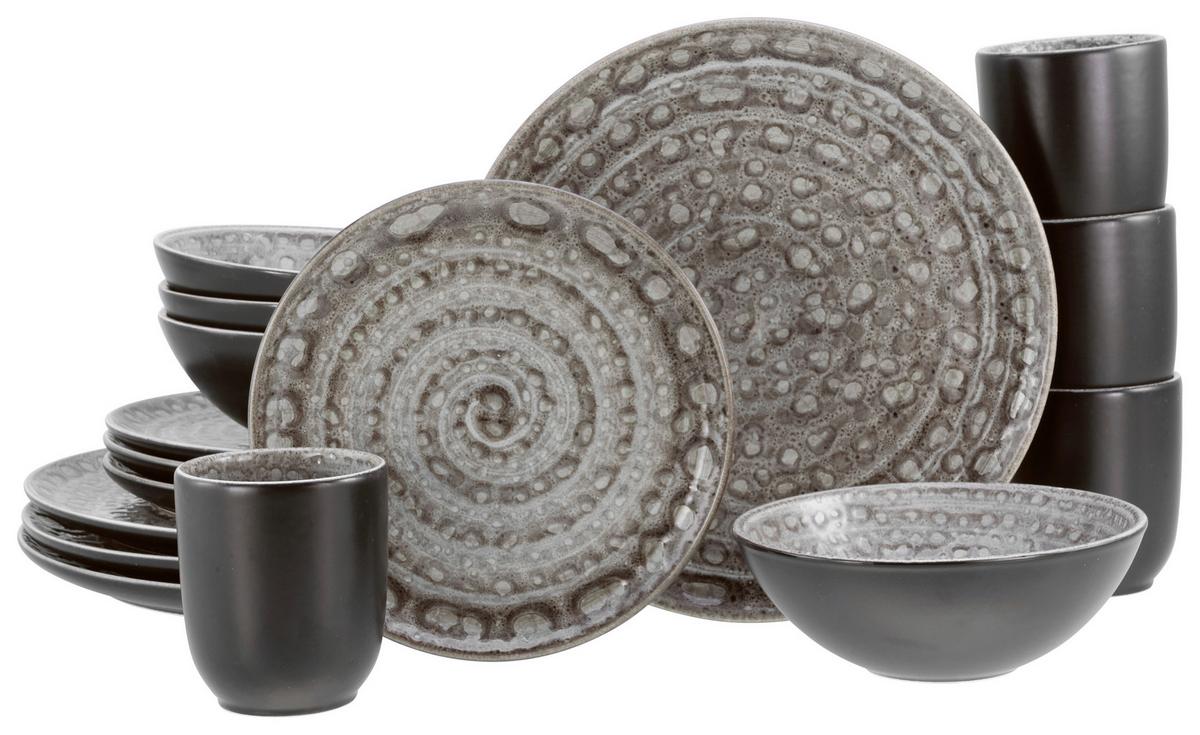 Kombinirani Servis Villa Romana Stein, 16-Delni - siva, Konvencionalno, keramika - Creatable