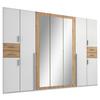 Ormar S Klasičnim Vratima Vegas - bijela/srebrne boje, Basics, drvni materijal (313/208/58cm) - Modern Living