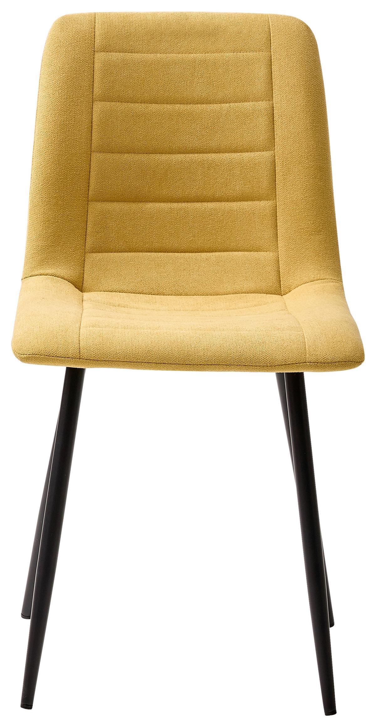 Stolica Una - žuta/crna, Basics, metal/tekstil (53/45/88cm) - Best Price