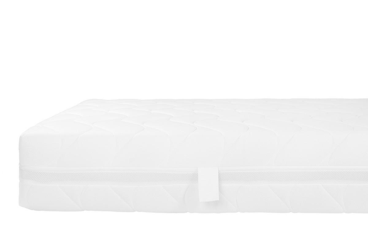 MATERAC-RDZEŃ/SPRĘŻYNY KIESZ. 7 ZONE POCKET SPRING MATTRESS - biały, Modern, tkanina (90/200cm) - Livetastic