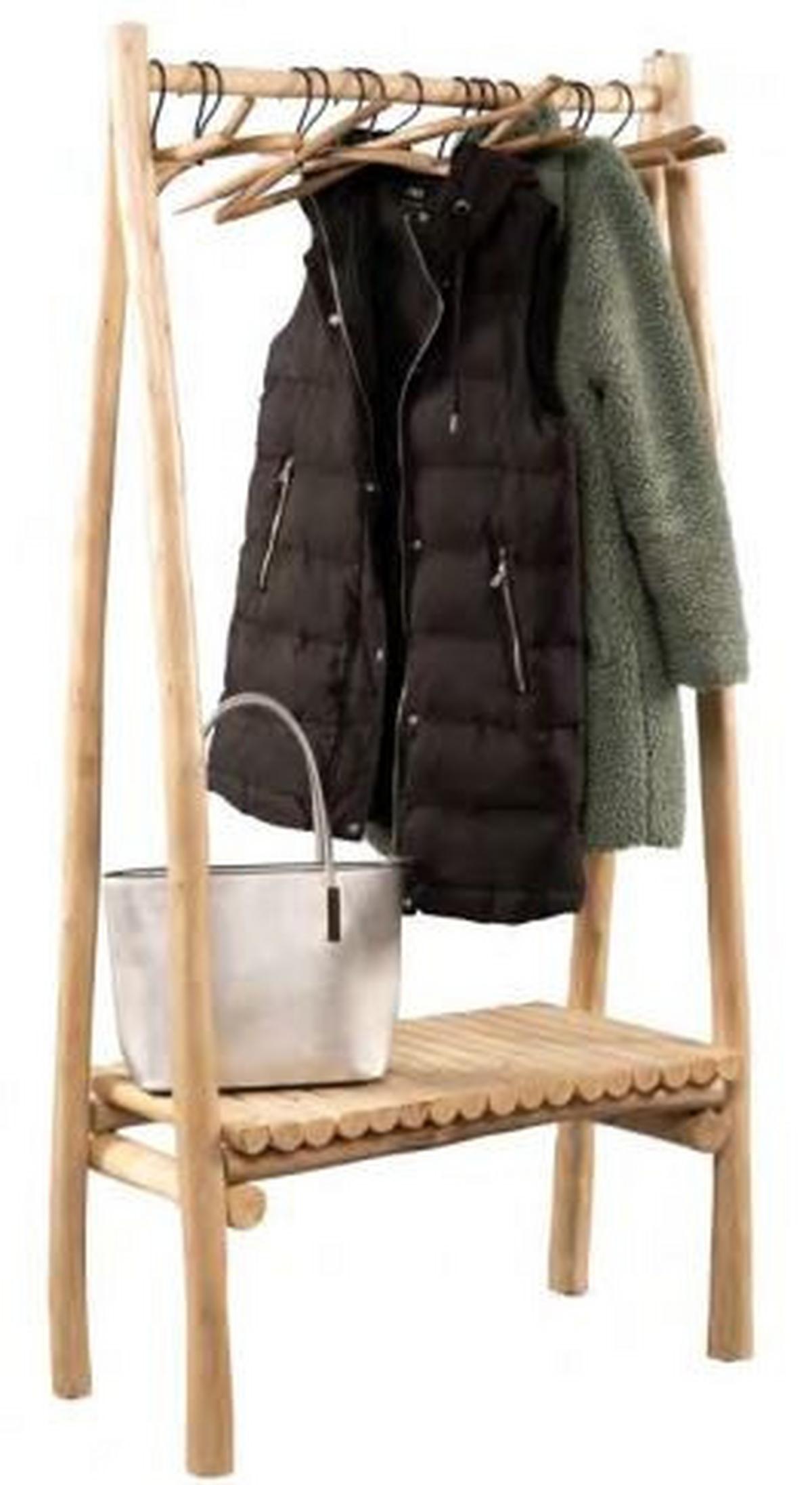 Garderobe Samuel 4 Eukalyptusholzfarben - Eukalyptusholzfarben, Modern, Holz (80/160/40cm) - Mömax
