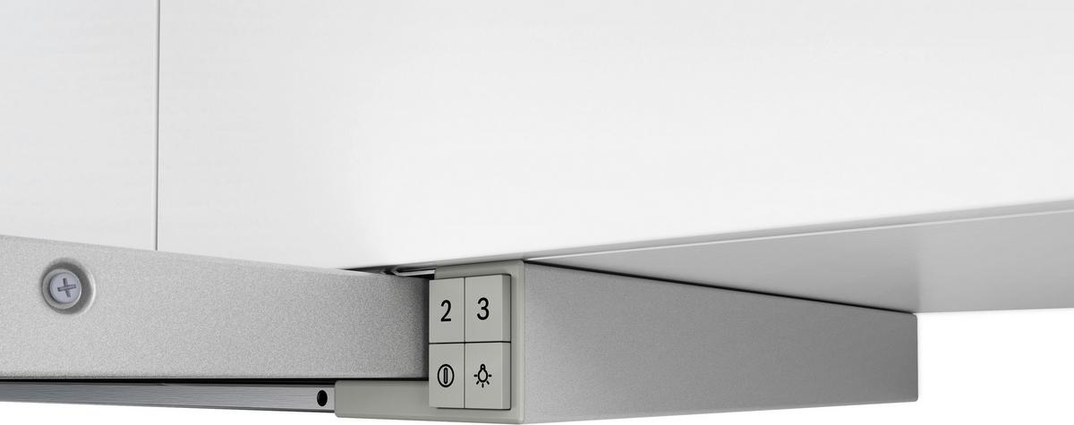 Dunstabzugshaube DFT93AC50 in Silber - Silberfarben, Basics (89,8/18/28cm) - Bosch