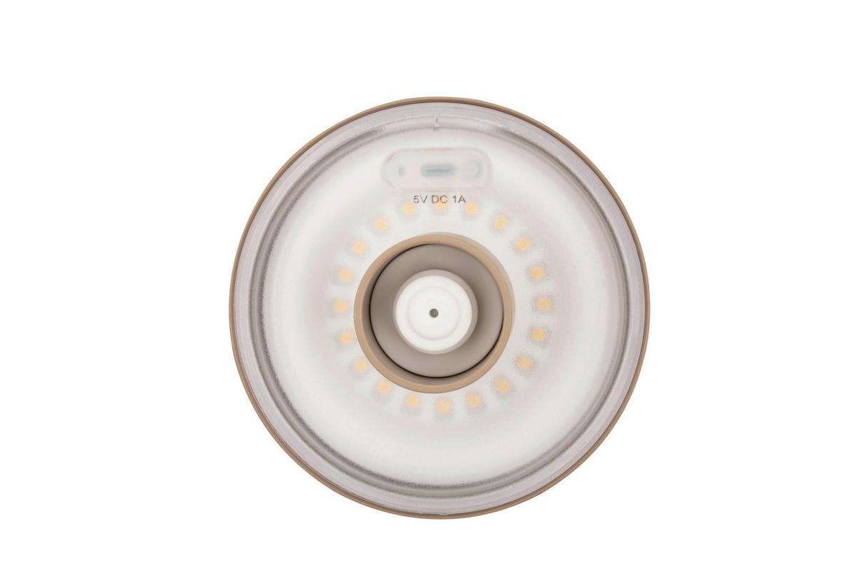 LAMPA STOŁOWA Z AKUMULATOREM BOTTLE *SBN* - kolor piaskowy, Konventionell, metal (11/12,2cm) - Novel