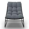 BALKONGMÖBLER SET ELIA - mörkgrå/grå, Modern, metall/textil - Bessagi Garden