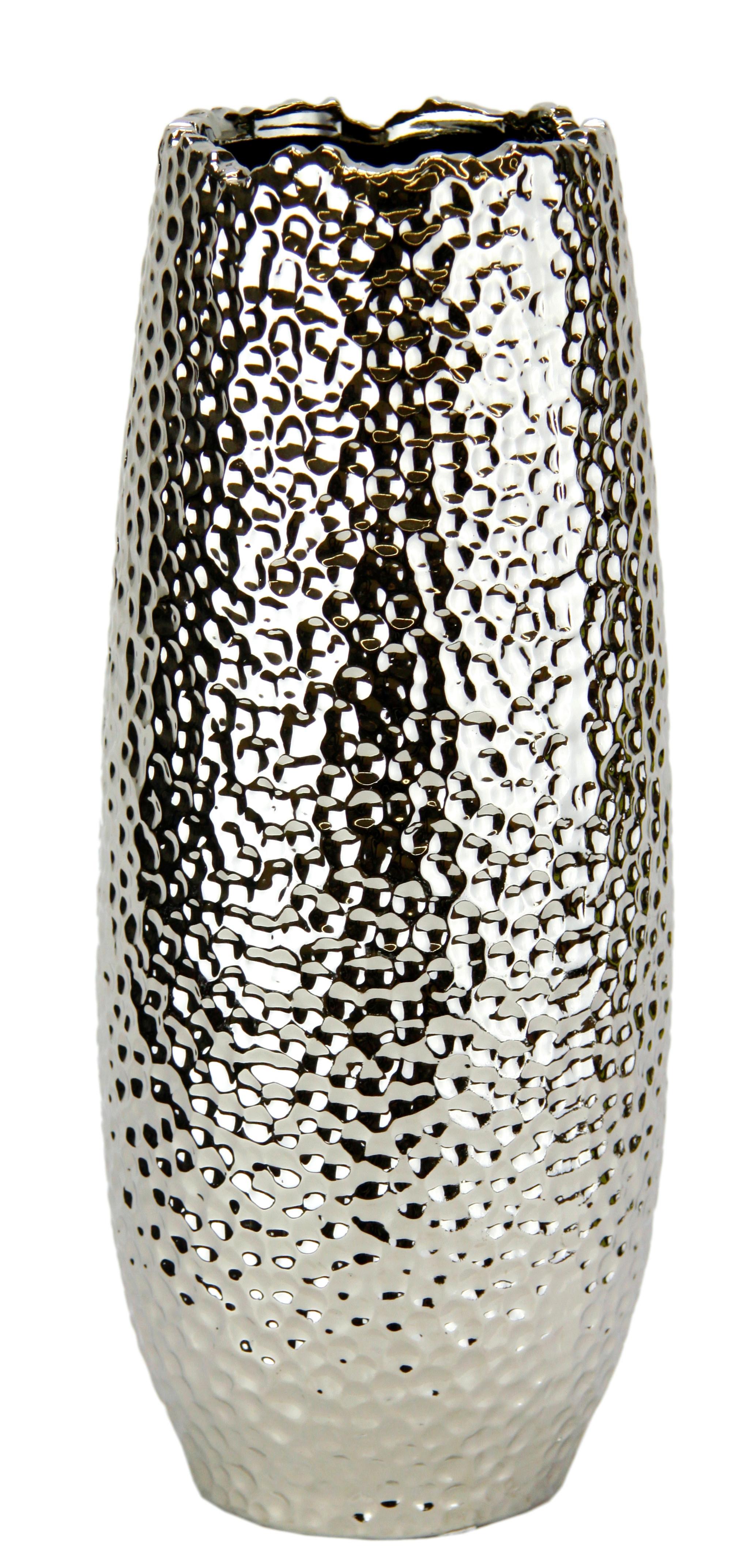 WAZON 706148SI - GLAM LIVING - kolor srebrny, Basics, ceramika (9/32cm)