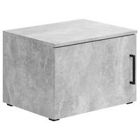 Aufsatzschrank Multistauraum Betonoptik - Schwarz/Grau, MODERN, Holzwerkstoff/Kunststoff (50/35/40cm) - Mömax