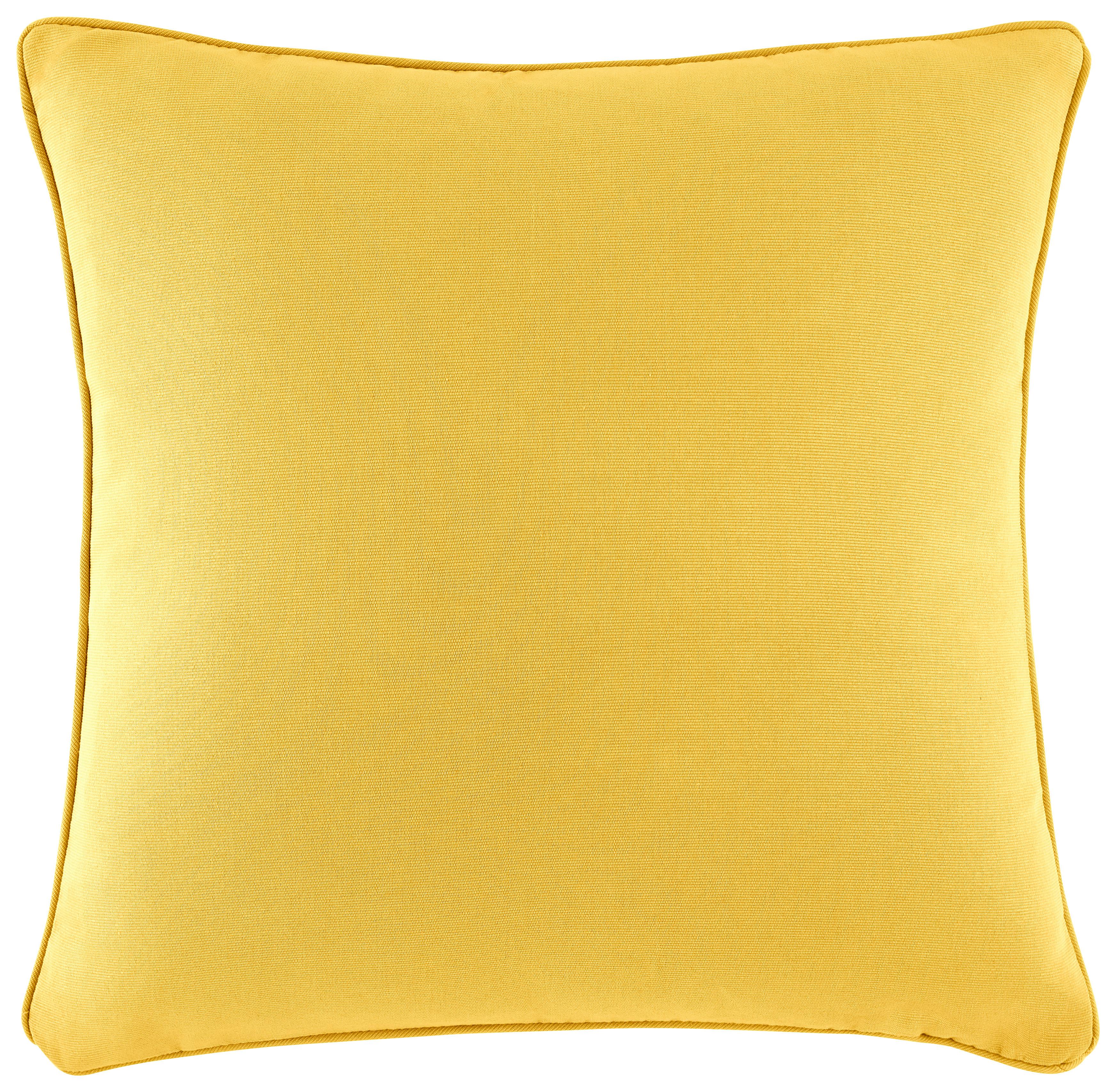 Kissenhülle Steffi in Gelb ca. 50x50cm - Gelb (50/50cm) - Modern Living