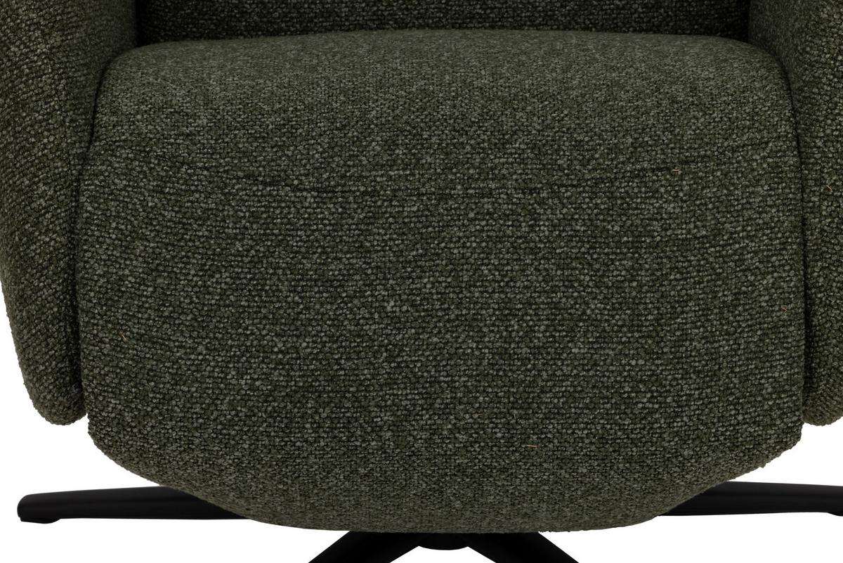 Počivalnik Snooze, Temno Zelena - črna/temno zelena, Design, kovina/tekstil (77/112/86cm) - Livetastic