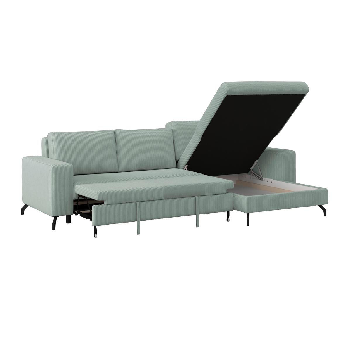 Kutna Garnitura Cloud - boje kadulje, Trend, tekstil (290/178cm) - Modern Living
