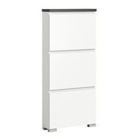 Omara Za Čevlje Shoelove, Z Loputami, Bela, Siva - srebrne barve/siva, Moderno (60/133/18cm)