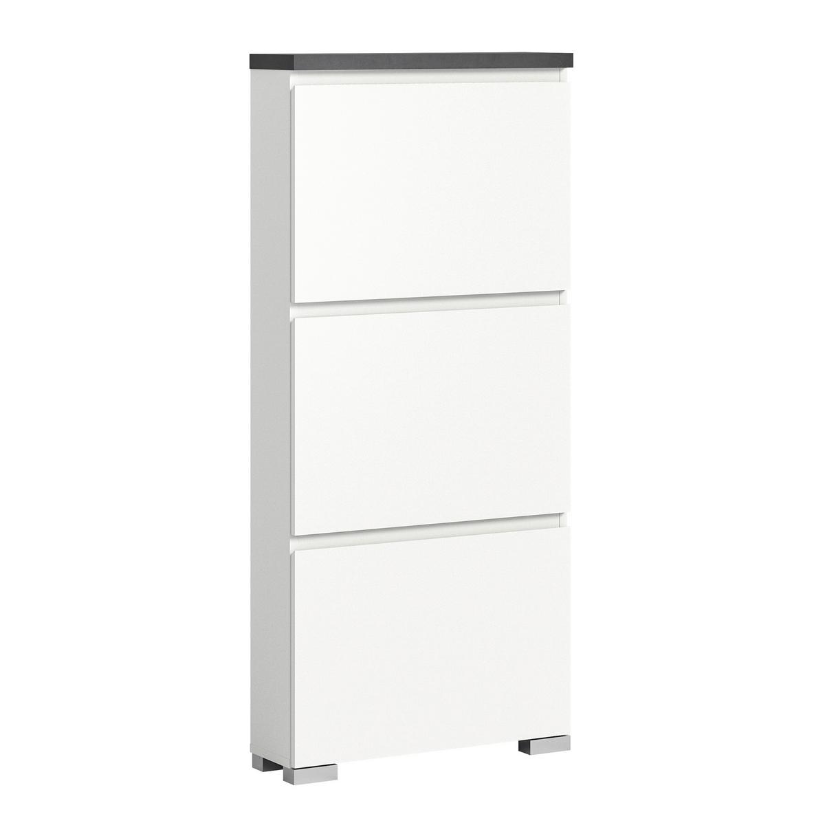 Omara Za Čevlje Shoelove, Z Loputami, Bela, Siva - srebrne barve/siva, Moderno (60/133/18cm)