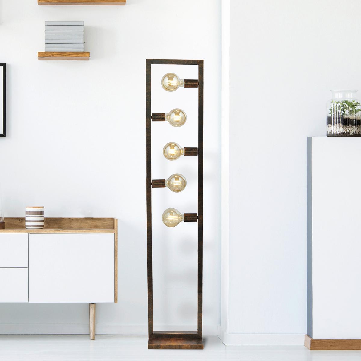 Állólámpa Eu24101-5ru - barna, Lifestyle, fém (30/15/160cm)