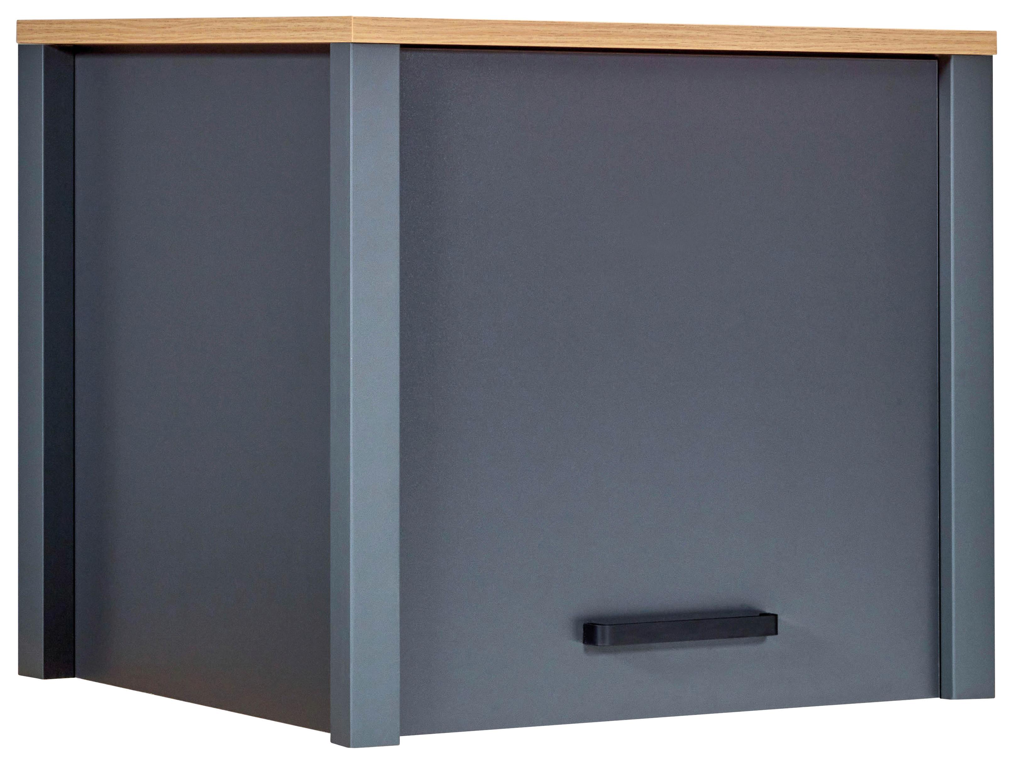 Aufsatzschrank Venet, Anthrazit/Artisan Eiche - Anthrazit/Schwarz, MODERN, Holzwerkstoff/Metall (70/60,5/60cm) - Mömax
