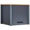 Aufsatzschrank Venet, Anthrazit/Artisan Eiche - Anthrazit/Schwarz, MODERN, Holzwerkstoff/Metall (70/60,5/60cm) - Mömax