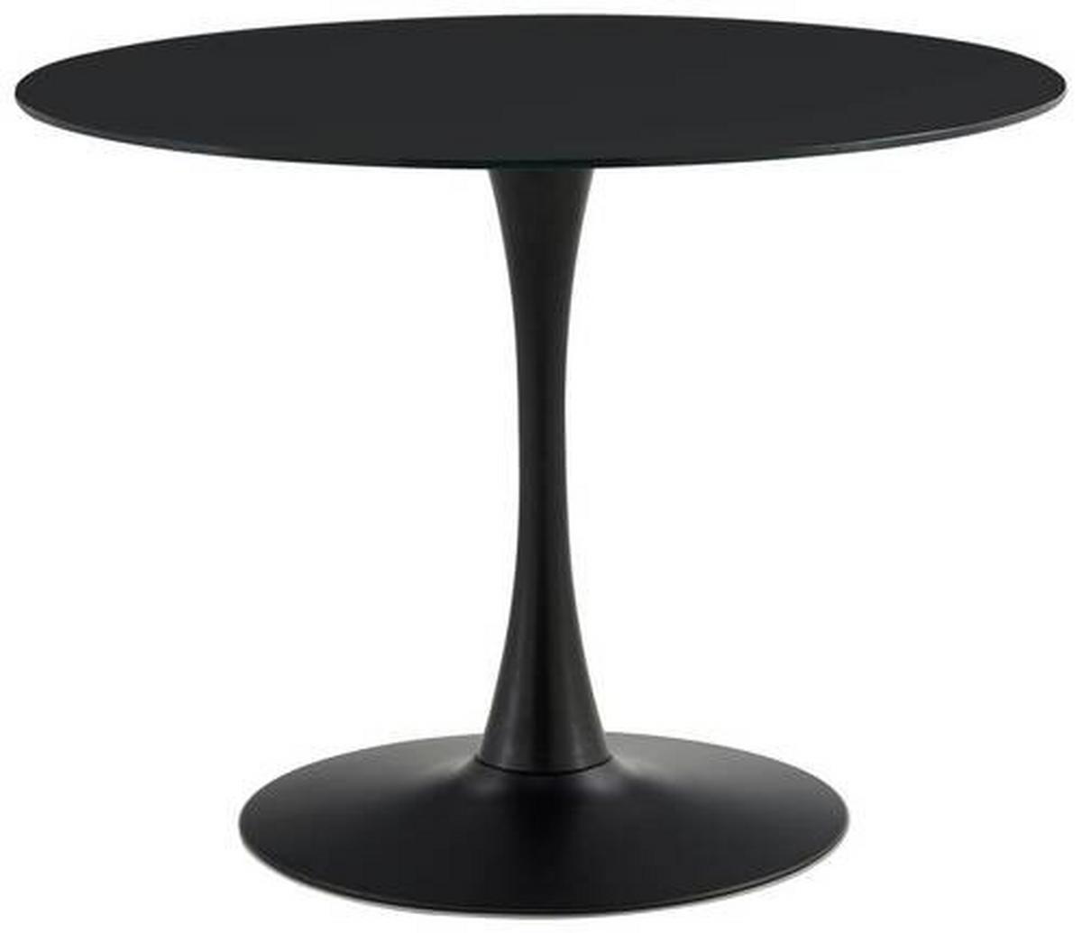 Esstisch in Schwarz - Schwarz, Design, Glas/Metall (100/100/76cm) - Mömax