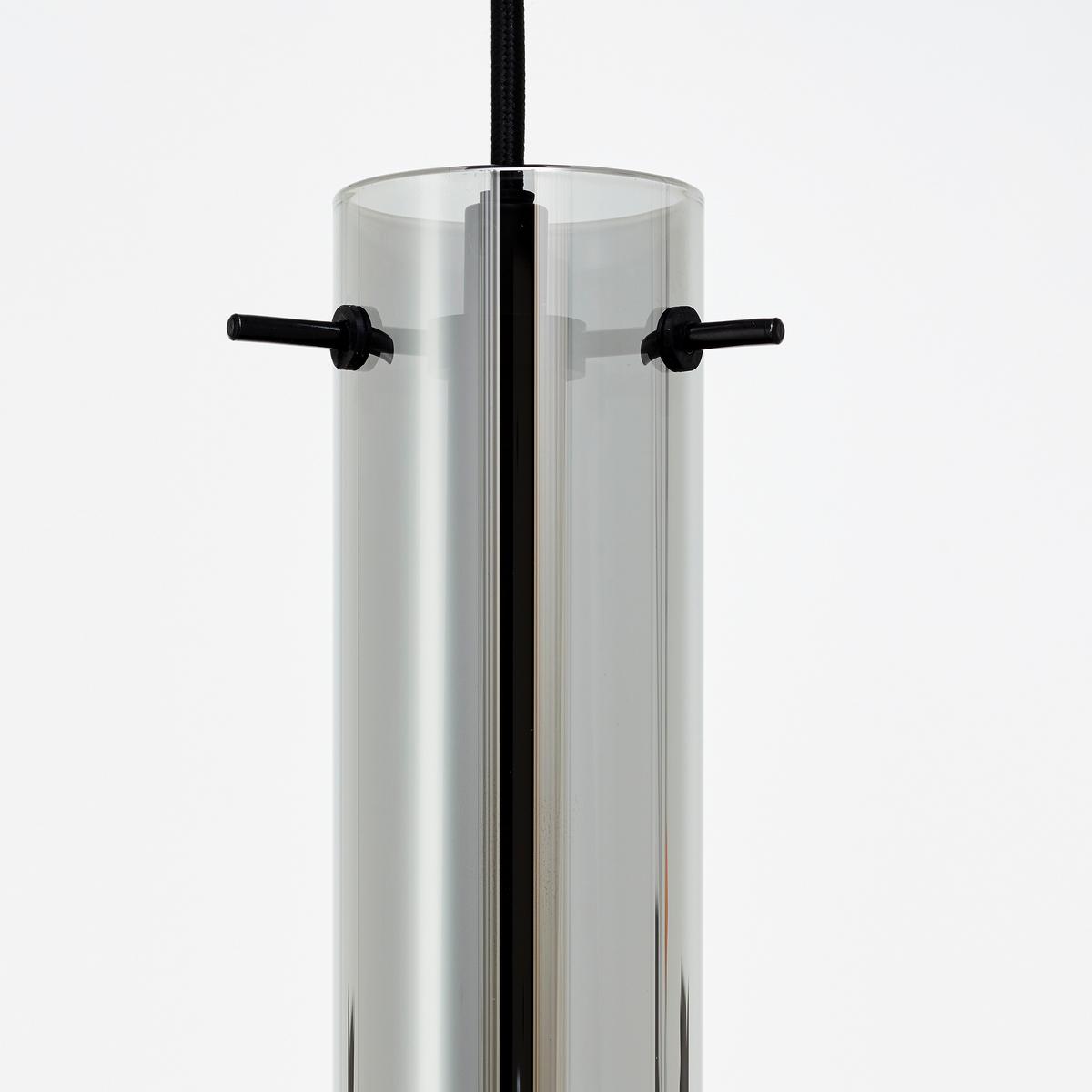 Hängeleuchte Glasini Schwarz max. 25 Watt - Schwarz, Design, Glas/Metall (14,5/199cm) - Brilliant