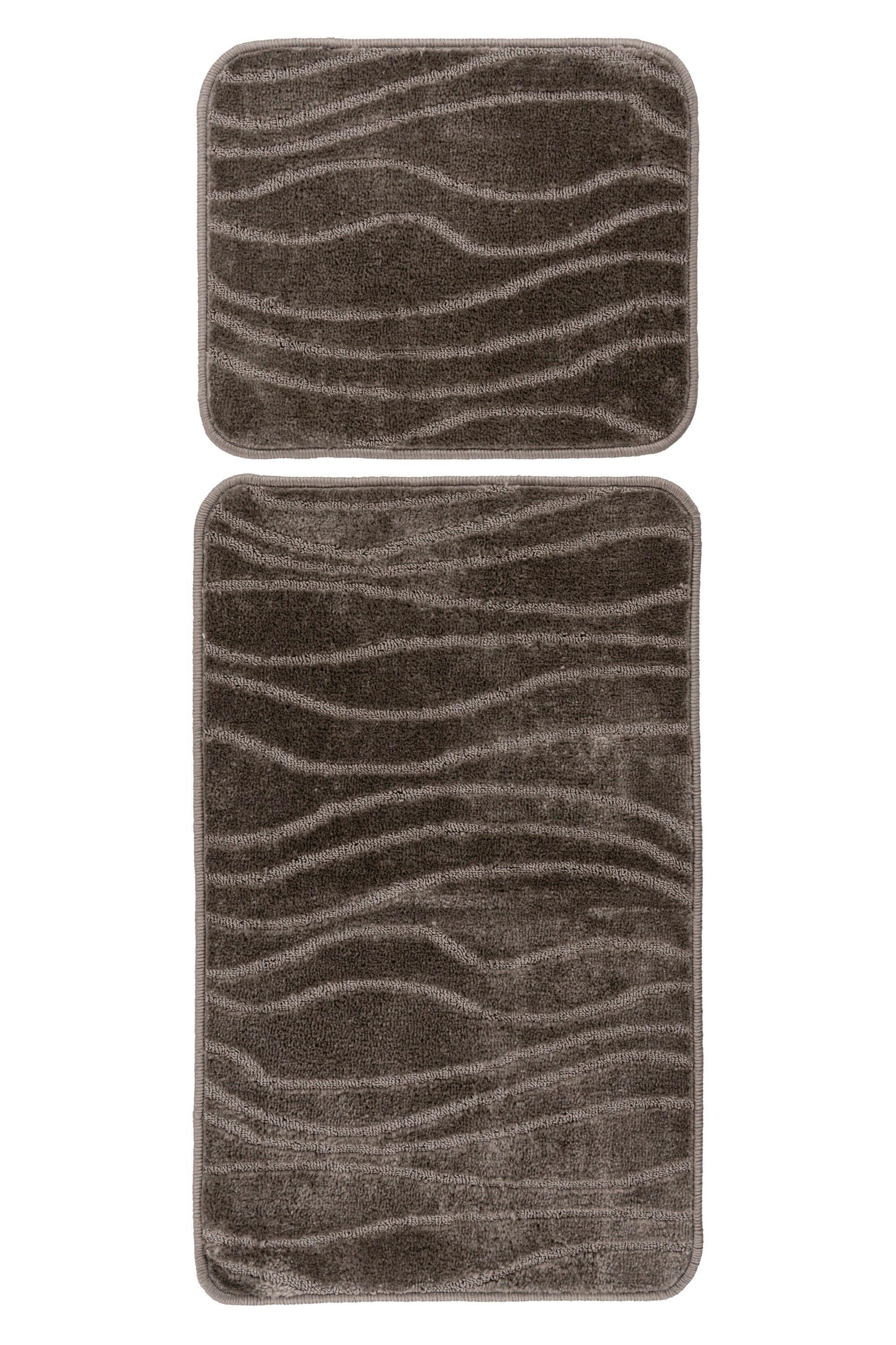 Bademattenset Lagoon 225 Taupe  2er-Set - Basics (50/80cm) - Kayoom