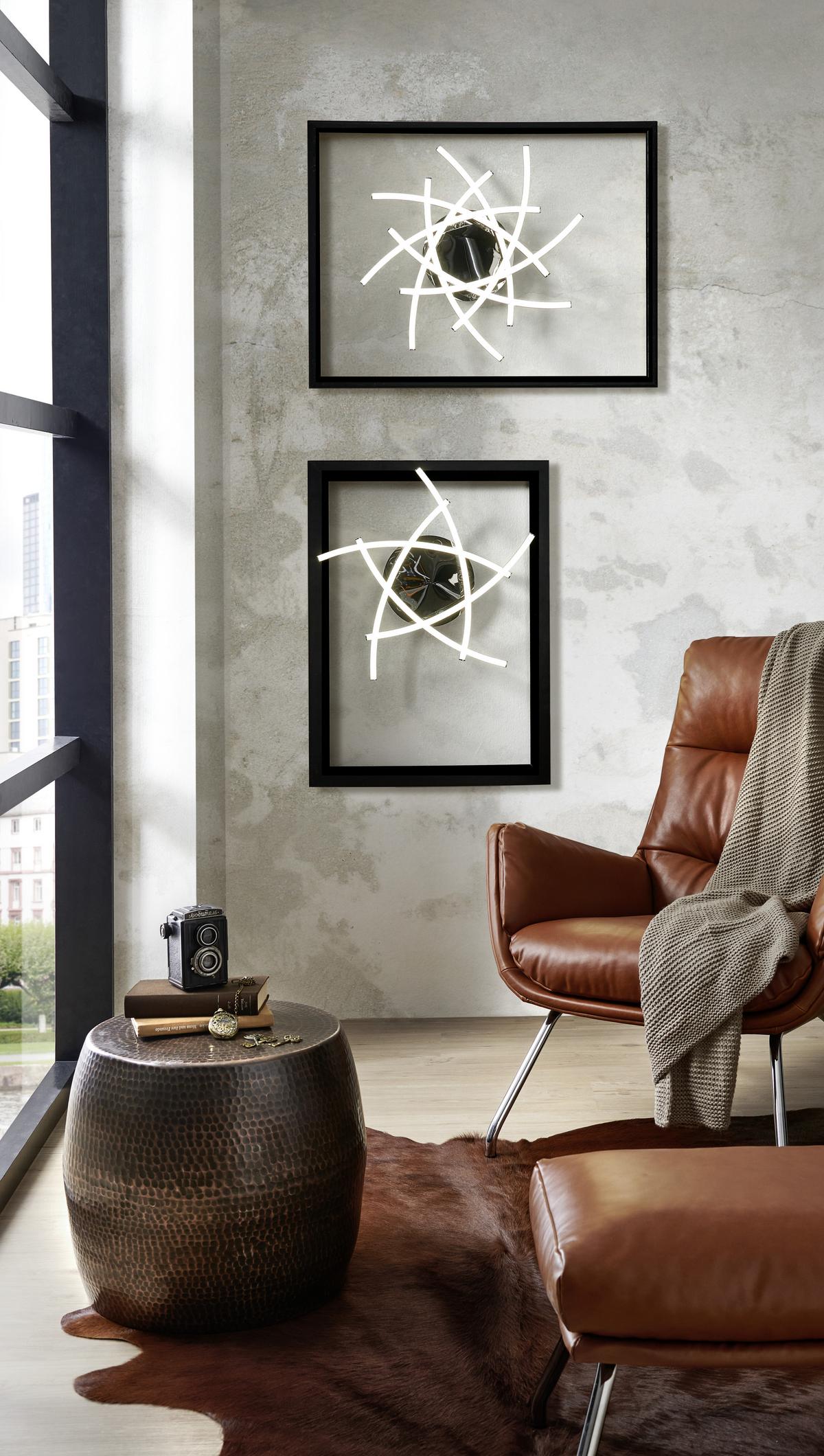 LAMPA SUFITOWA LED 20108 CROSS TW - chromowy, Konventionell, metal (50/50cm) - Fischer & Honsel
