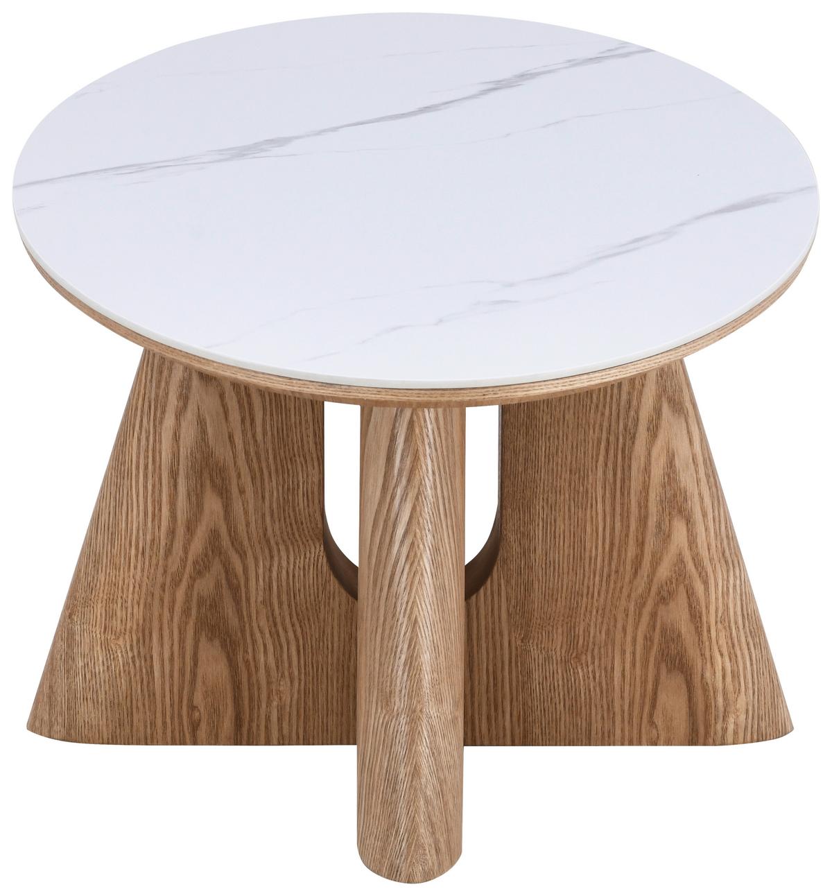 Jedilna Miza Otis, Barva Hrasta, Bela, 160x90 - barve hrasta/bela, Moderno, kamen/leseni material (160/90/75cm) - Livetastic