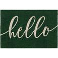 Lábtörlő Hello - Zöld, modern, Textil (40/60cm) - Mömax modern living