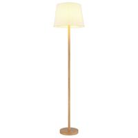 LAMPA STOJĄCA 40100146 JORIS - biały/brązowy, Basics, metal/tkanina (35/151cm) - Globo