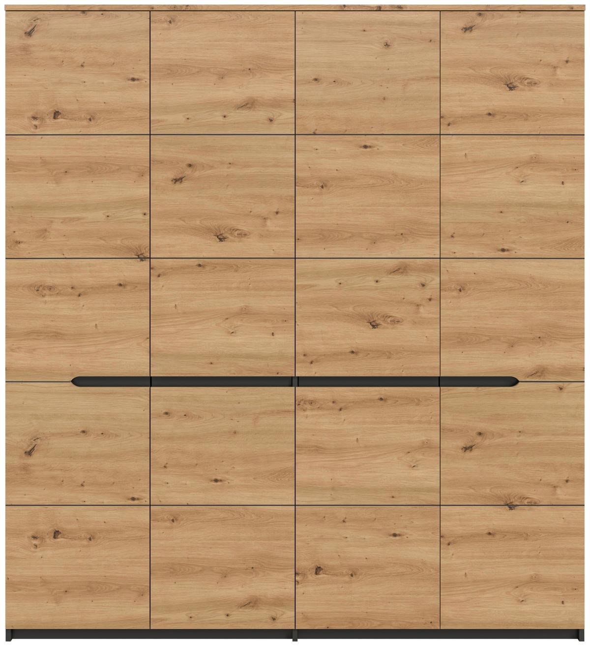 Drehtürenschrank CANU Eiche Artisan - Eiche Artisan, MODERN, Holzwerkstoff (180/198/59cm) - MID.YOU