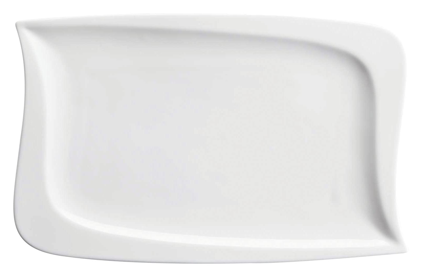 PLATTE La Musica 2-tlg. Weiß - Weiß, Basics, Keramik (38,5/23,9/7cm) - Mäser