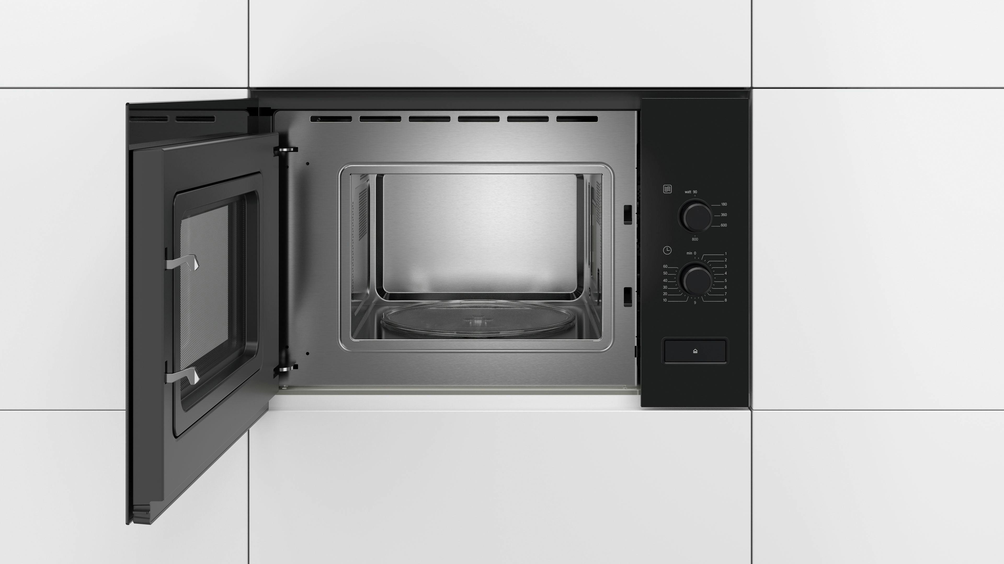 Einbaumikrowelle BFL520MB0 in Schwarz - Schwarz (59,4/38,2/31,7cm) - Bosch