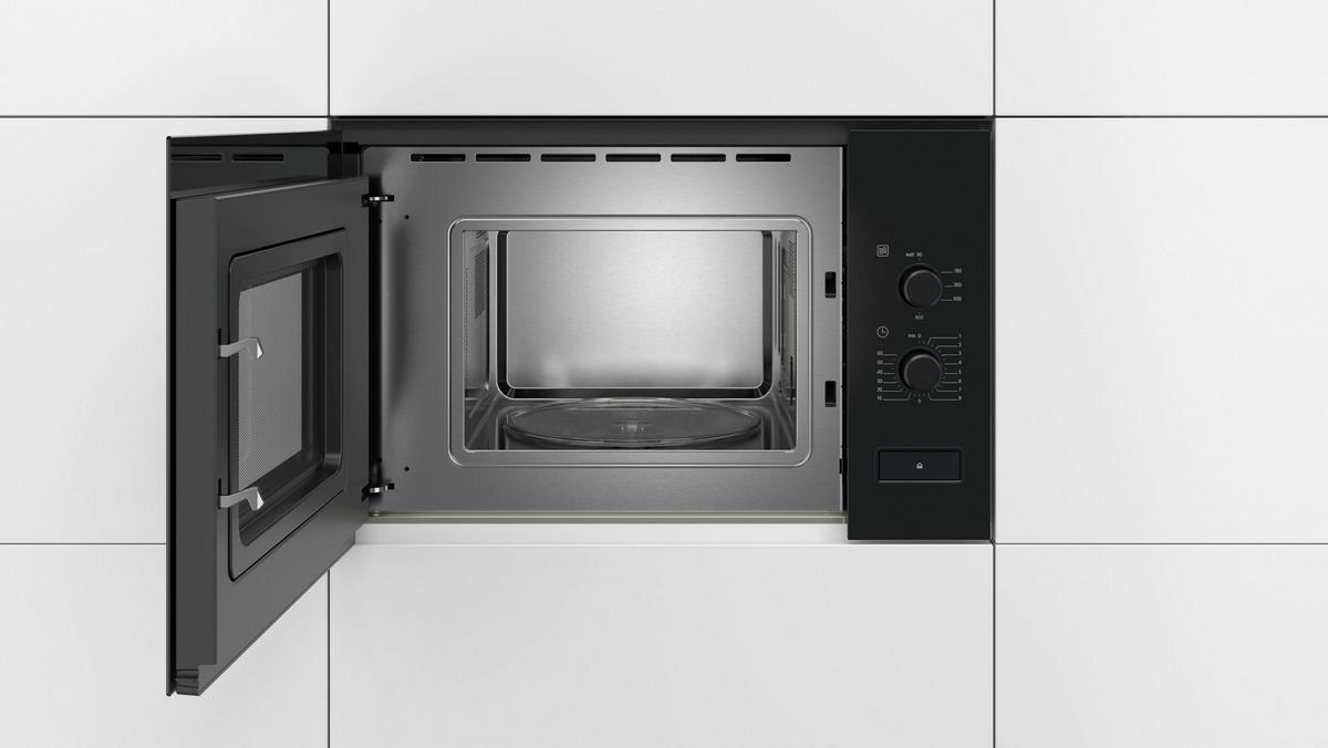 Einbaumikrowelle BFL520MB0 in Schwarz - Schwarz (59,4/38,2/31,7cm) - Bosch