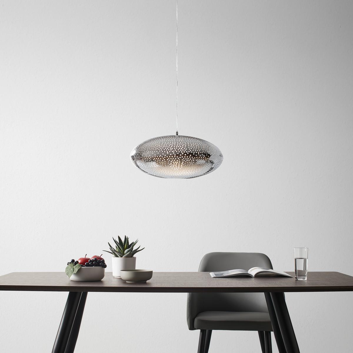 LAMPA WISZĄCA NINA - kolor chromowy, Modern, metal (41/124cm) - Modern Living