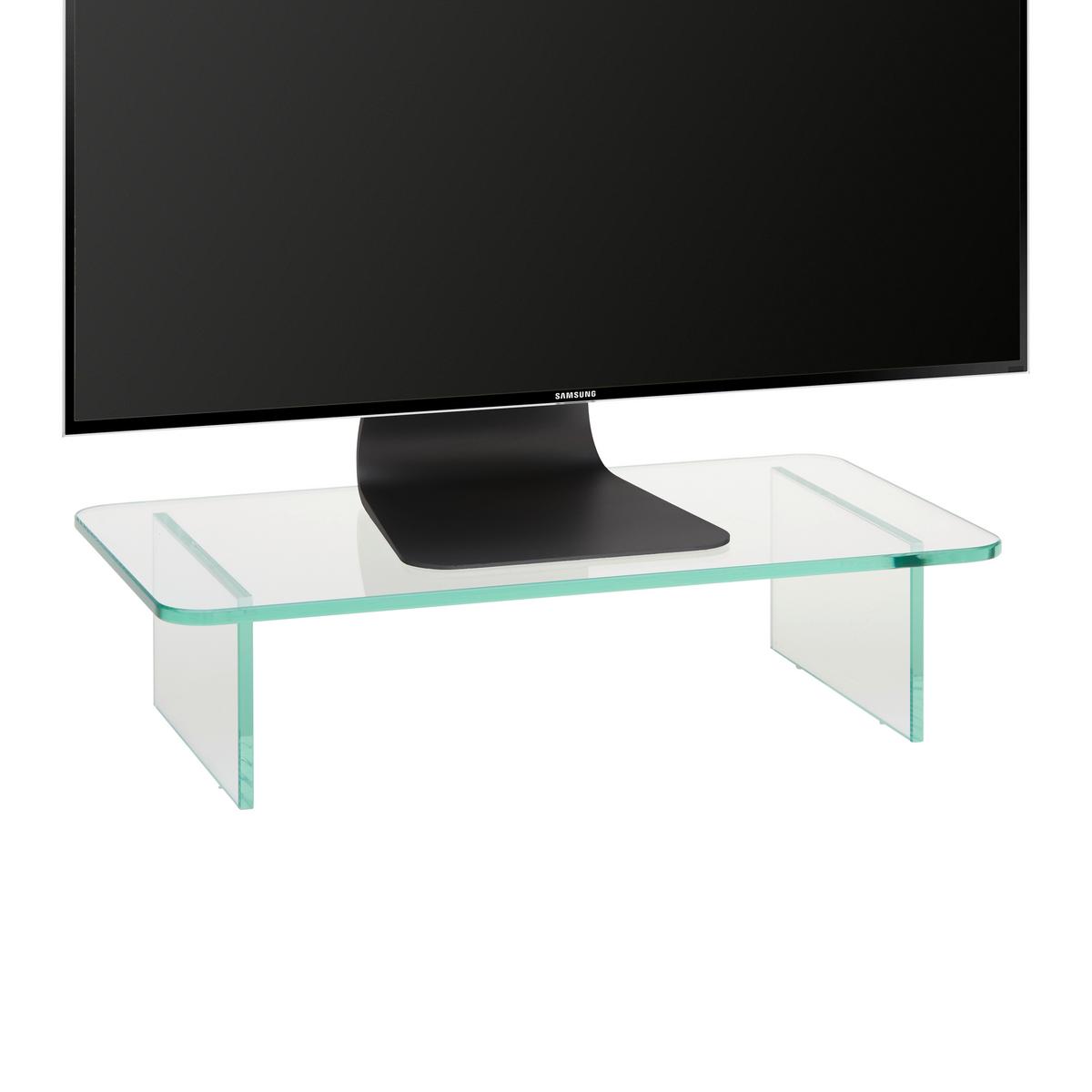 TV-Aufsatz Go aus Glas - Klar, KONVENTIONELL, Glas (45/12/25cm) - Mömax