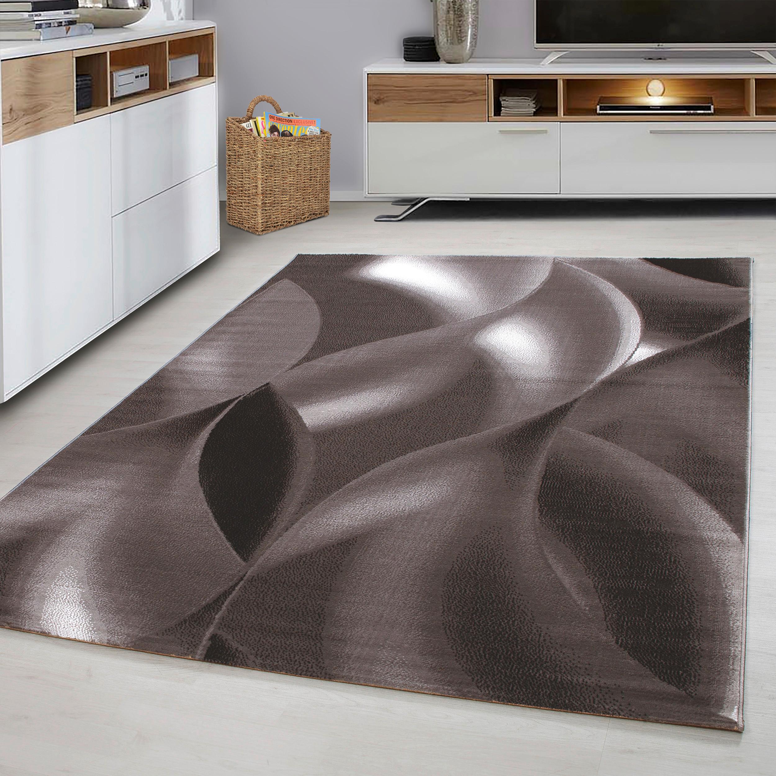 Webteppich Plus Braun/Weiß ca. 160x230cm - Braun/Weiß, Design, Textil (160/230cm)