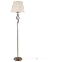STEHLEUCHTE GRACE - Messingfarben, Basics, Glas/Textil (38/165/38cm) - MAYTONI