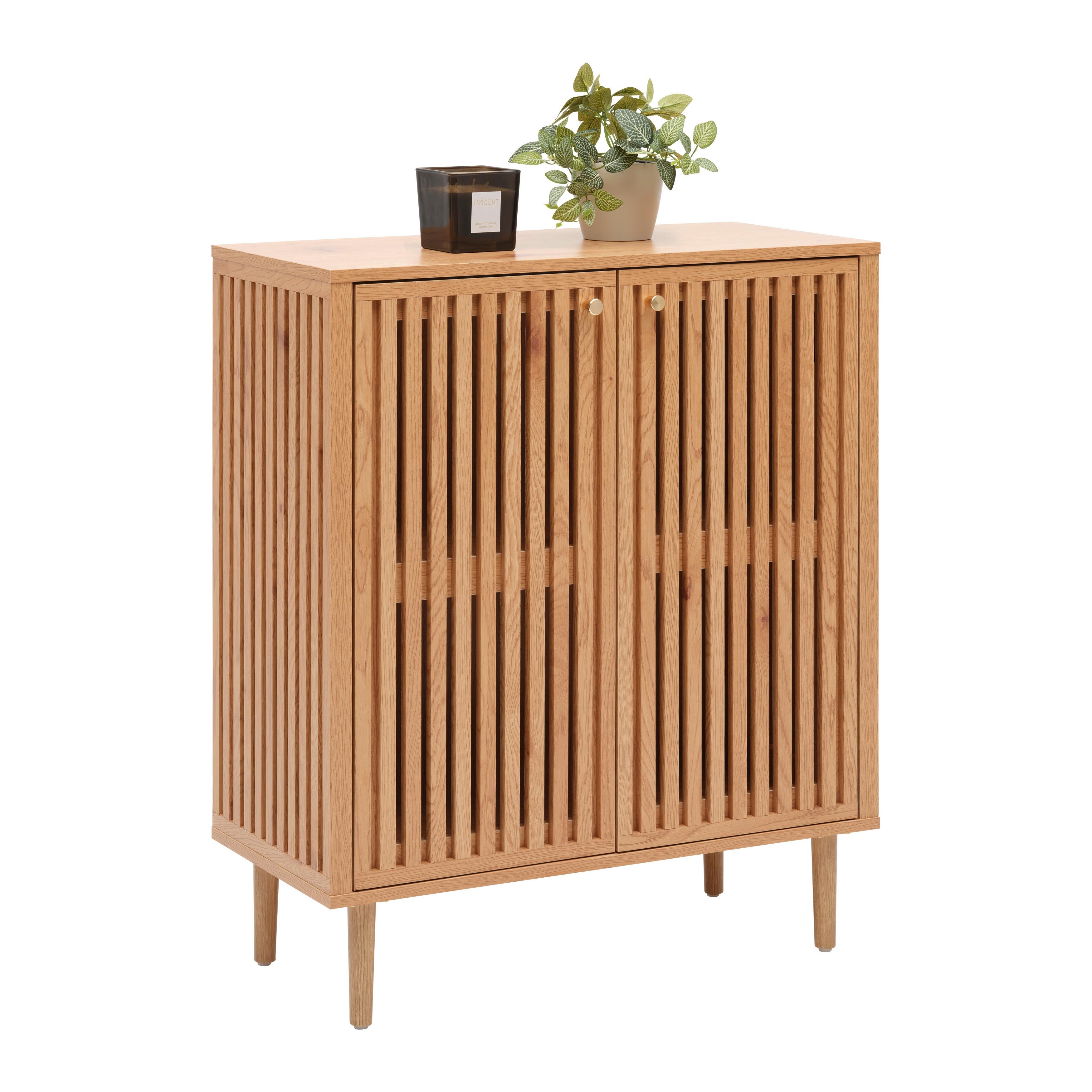 Kommode Barcelona in Naturfarben - Goldfarben/Naturfarben, Lifestyle, Holzwerkstoff/Papier (76/90/35cm) - Mömax