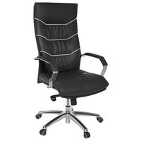 Vrtljivi Stol Ferrol - barve kroma/črna, Design, kovina/umetna masa (60/126/55cm) - MID.YOU