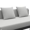 LOUNGEGARNITUR CHERRY - Hellgrau/Schwarz, MODERN, Kunststoff/Textil (265/73,5/265cm) - Bessagi Garden
