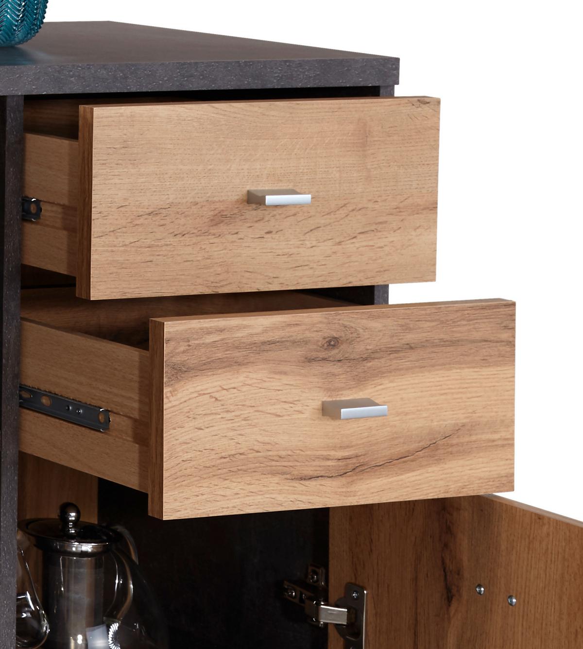 Komoda 4-You Yuk07 - boje hrasta, Moderno, drvni materijal (74/111,4/34,6cm) - Modern Living